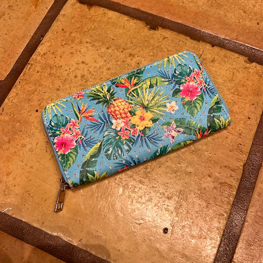 Tropical Zip Wallet